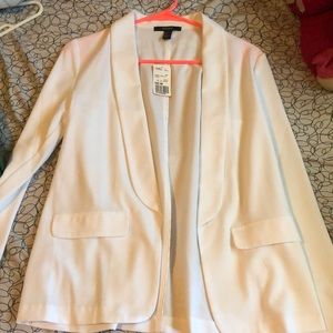 All White Long Sleeve Blazer